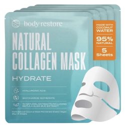 Body Restore Natural Collagen Face Mask 5 Pack